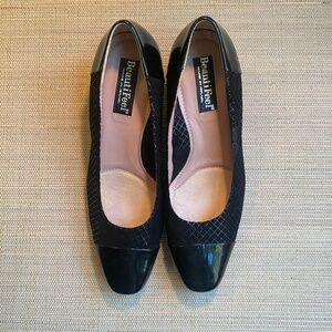 Beautifeel Rebecca Pumps - Net Suede, Patent Cap Toe, Black EU 37 NWOB